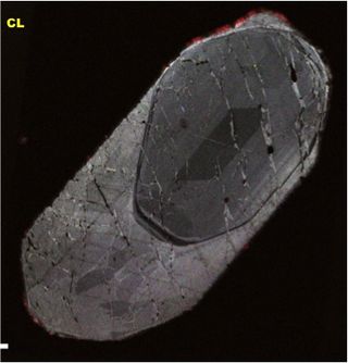 A 3-billion-year-old shocked zircon that survived the Vredefort impact.