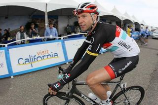 Jens Voigt ready for another day of patroling the front of the peloton.