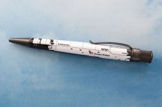 Retro 51's new Space Shuttle Enterprise Tornado rollerball pen reproduces the look of the iconic prototype orbiter.