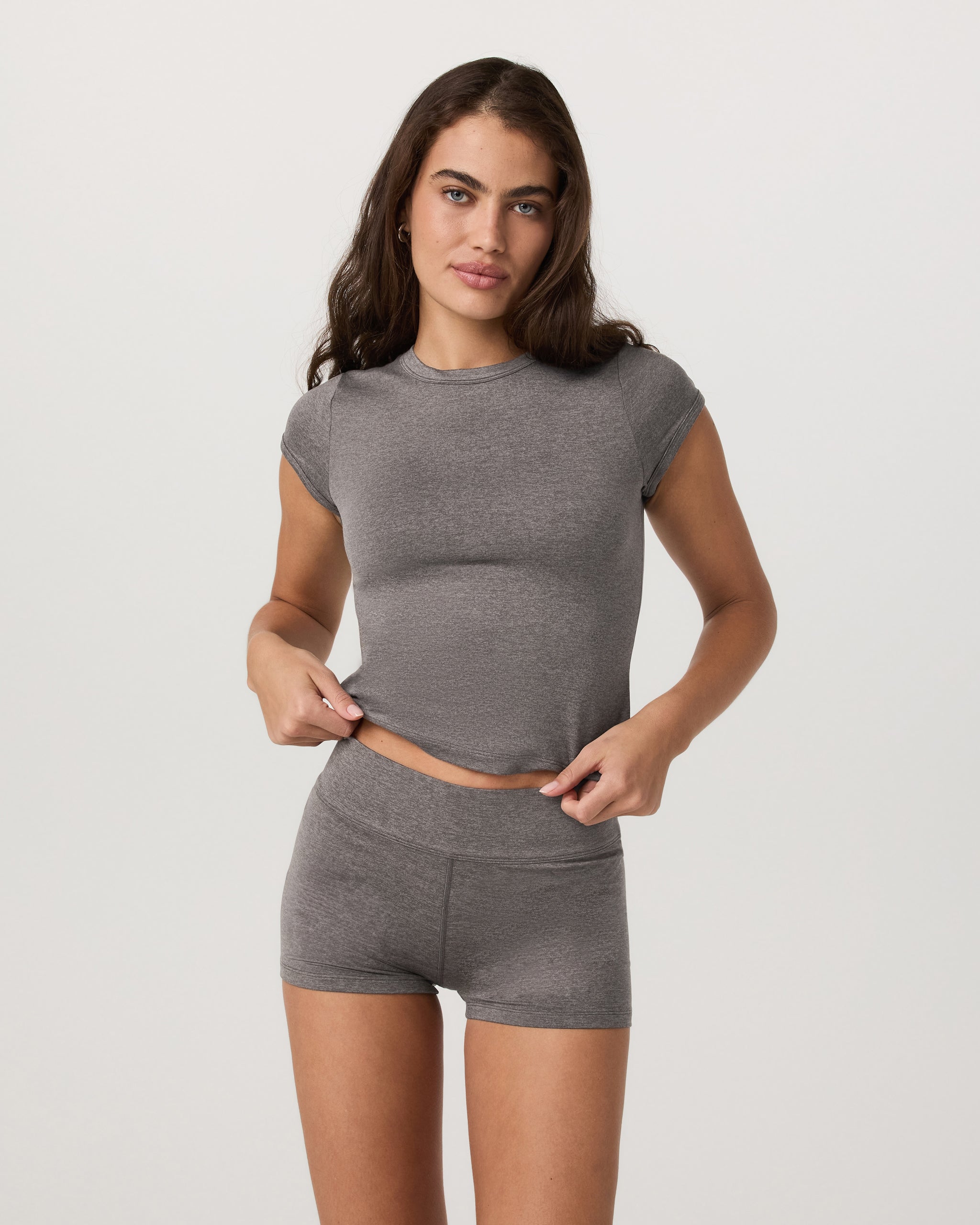 Halo Baby Tee - Chia Heather - Xxs