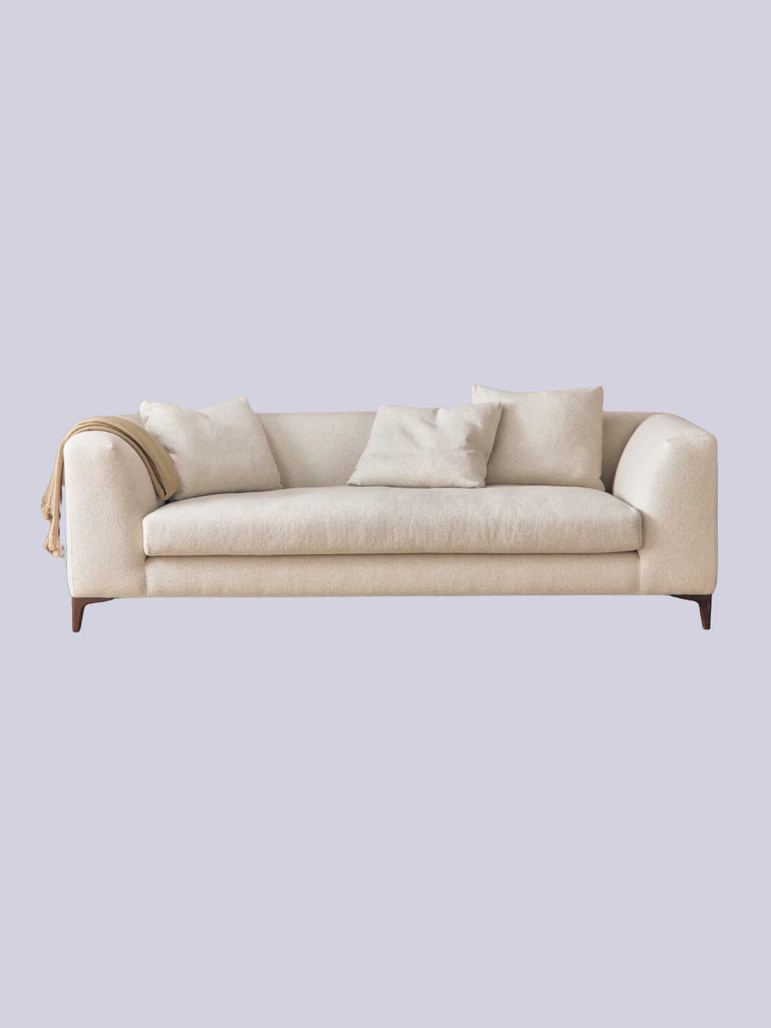 Loaf, La Dolce Seater Sofa - Medium - Twill - Whipped Cream