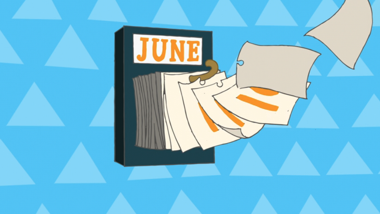 calendar in Phineas and Ferb theme song