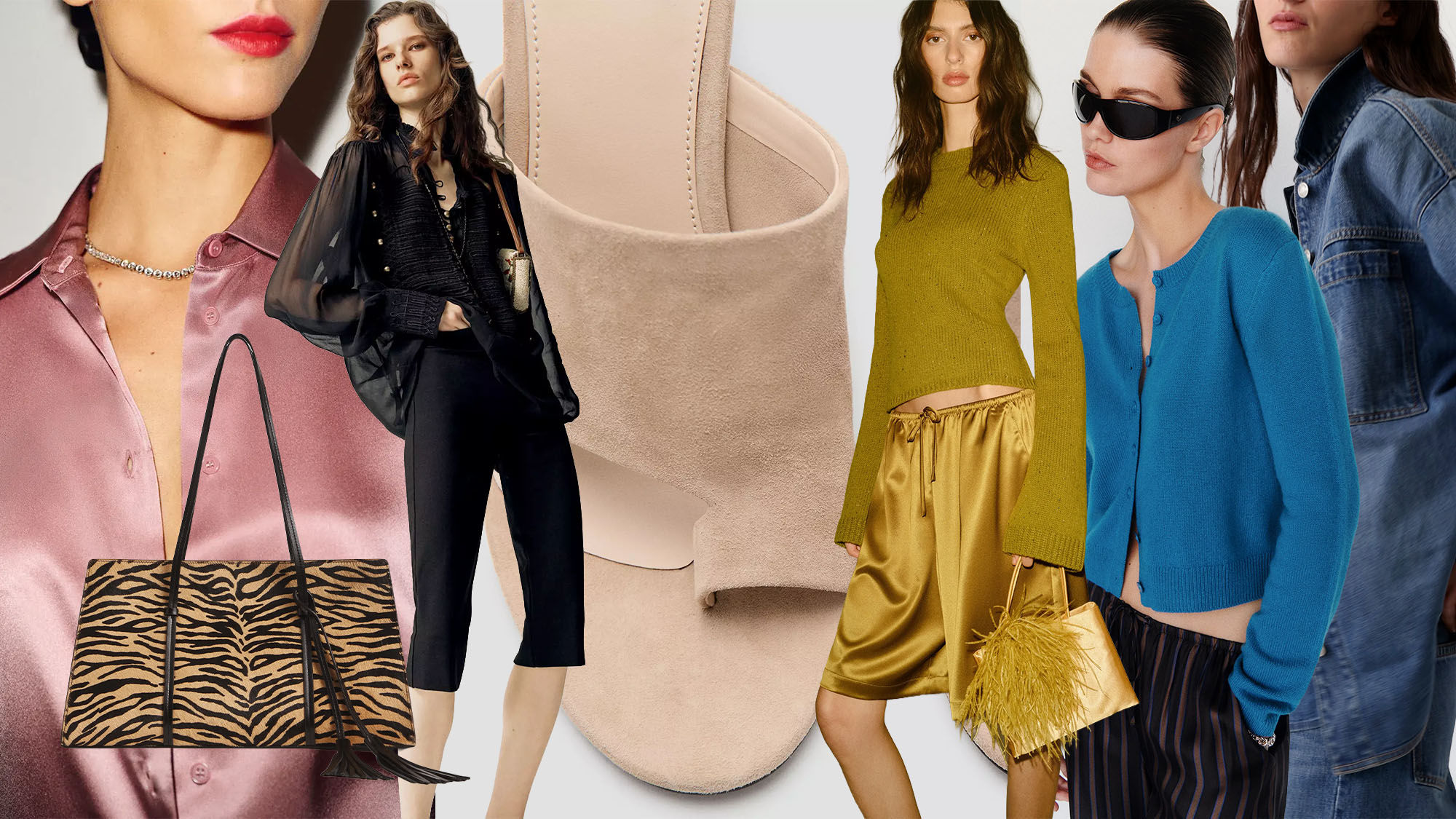 Collage of the best fall 2026 items from Reformation, Gap, and Mango.