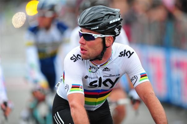 Team Sky's world champion Mark Cavendish