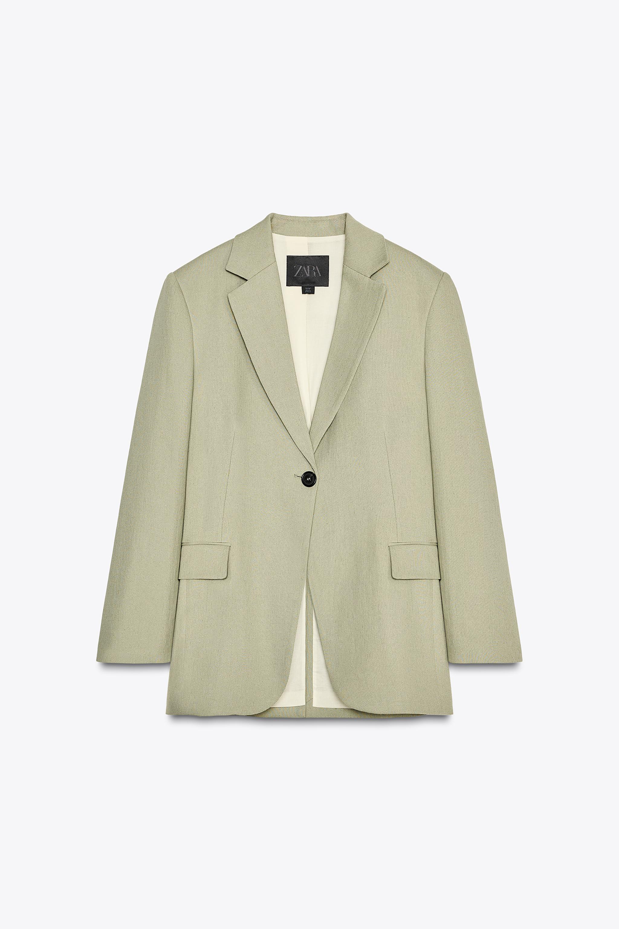 Zw Collection Linen Blend Blazer