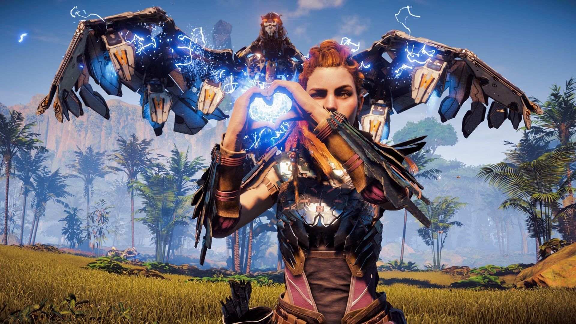 Horizon zero dawn west на пк. Хорайзон Элой Геншин. Игра Horizon Zero Dawn. Элой Геншин и Хоризон. Элой Геншин Импакт.