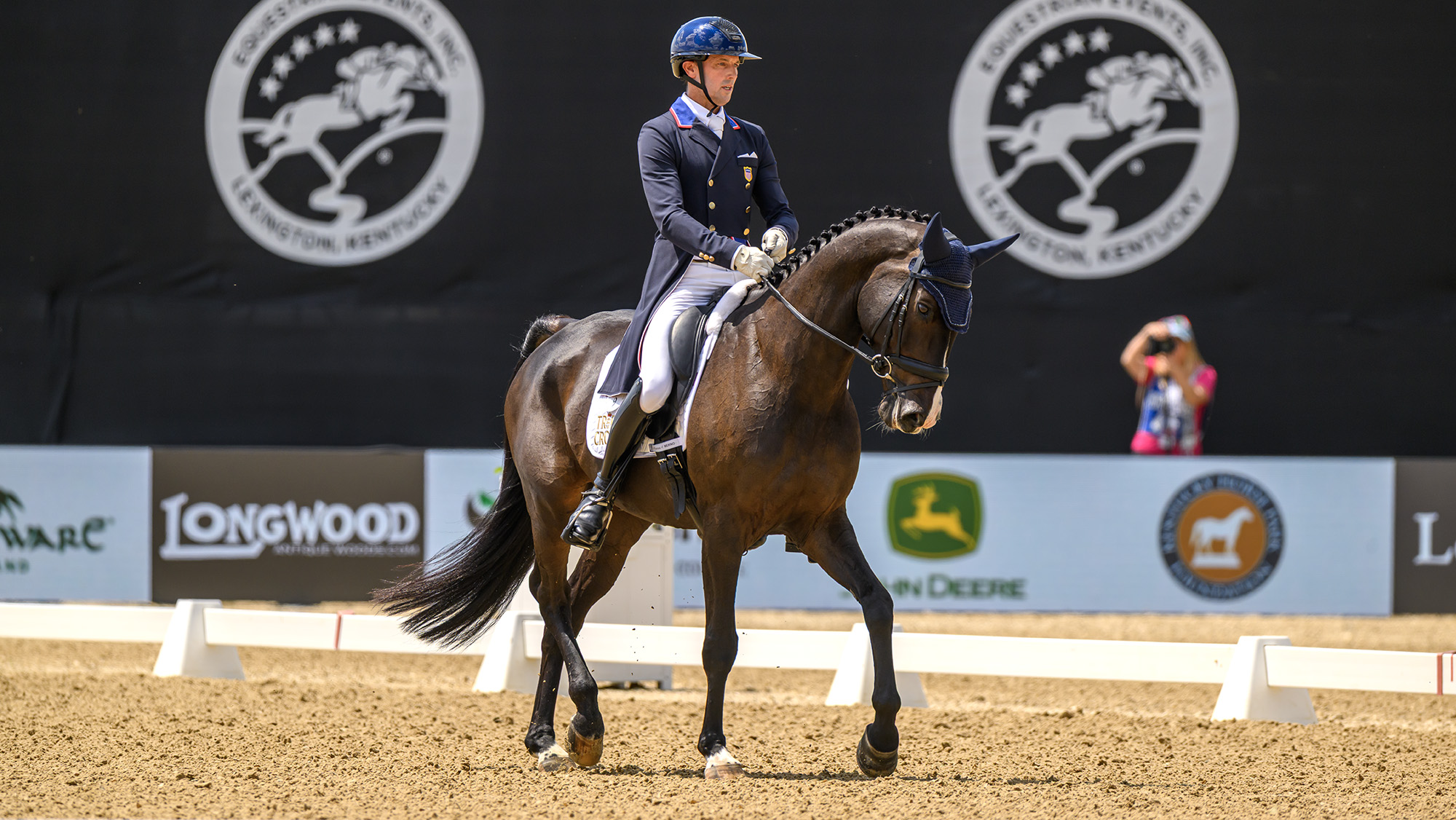 Will Coleman and Diabolo in the Kentucky Three-Day Event dressage 2026.