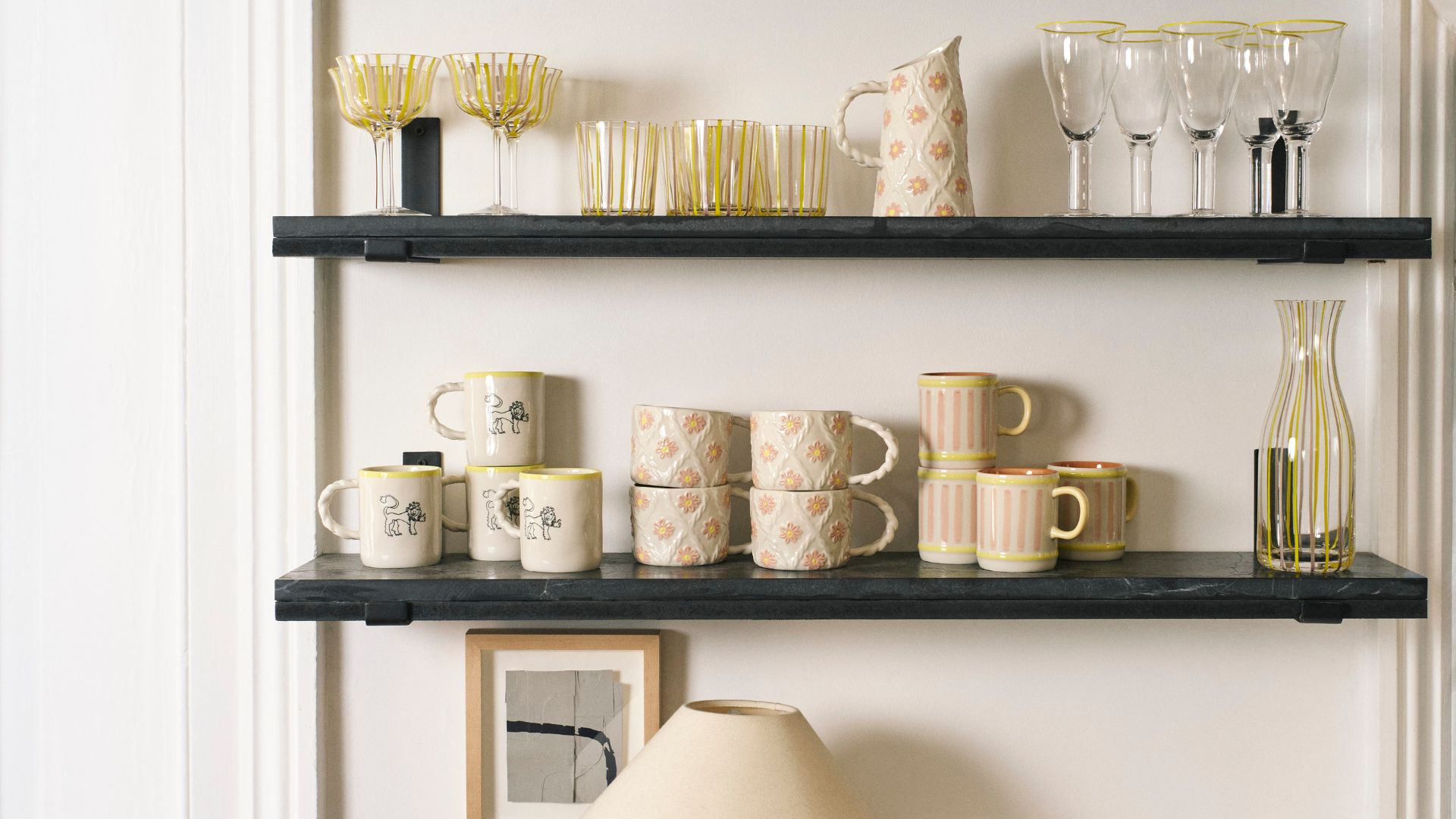 picture of tableware collection, mugs, glasses and jugs