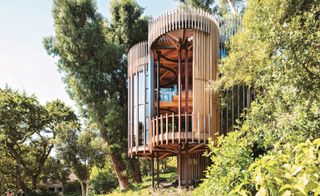 Exterior of Paarman Treehouse, by Malan Vorster, Constantia, South Africa