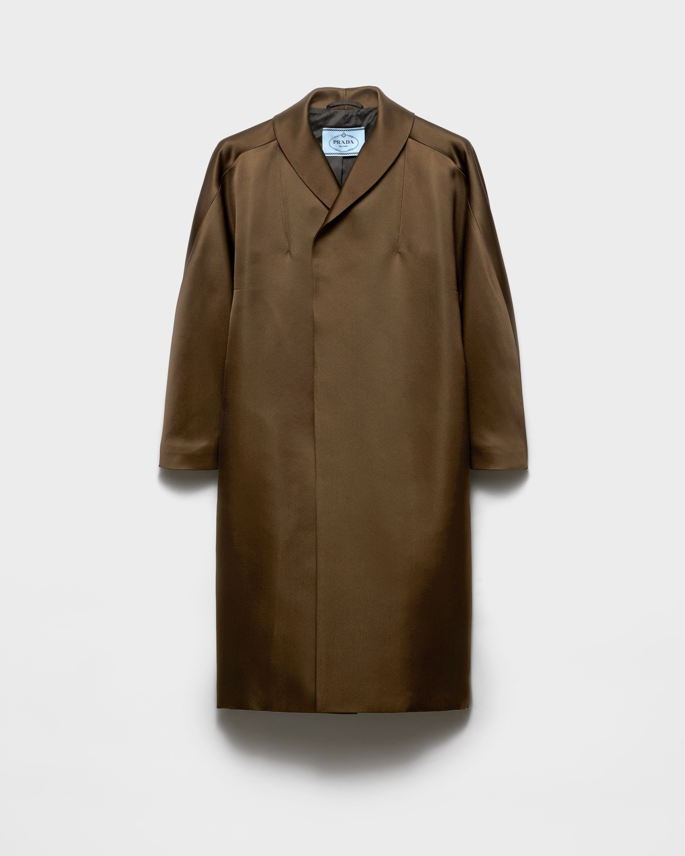 Single-Breasted Double Satin Coat