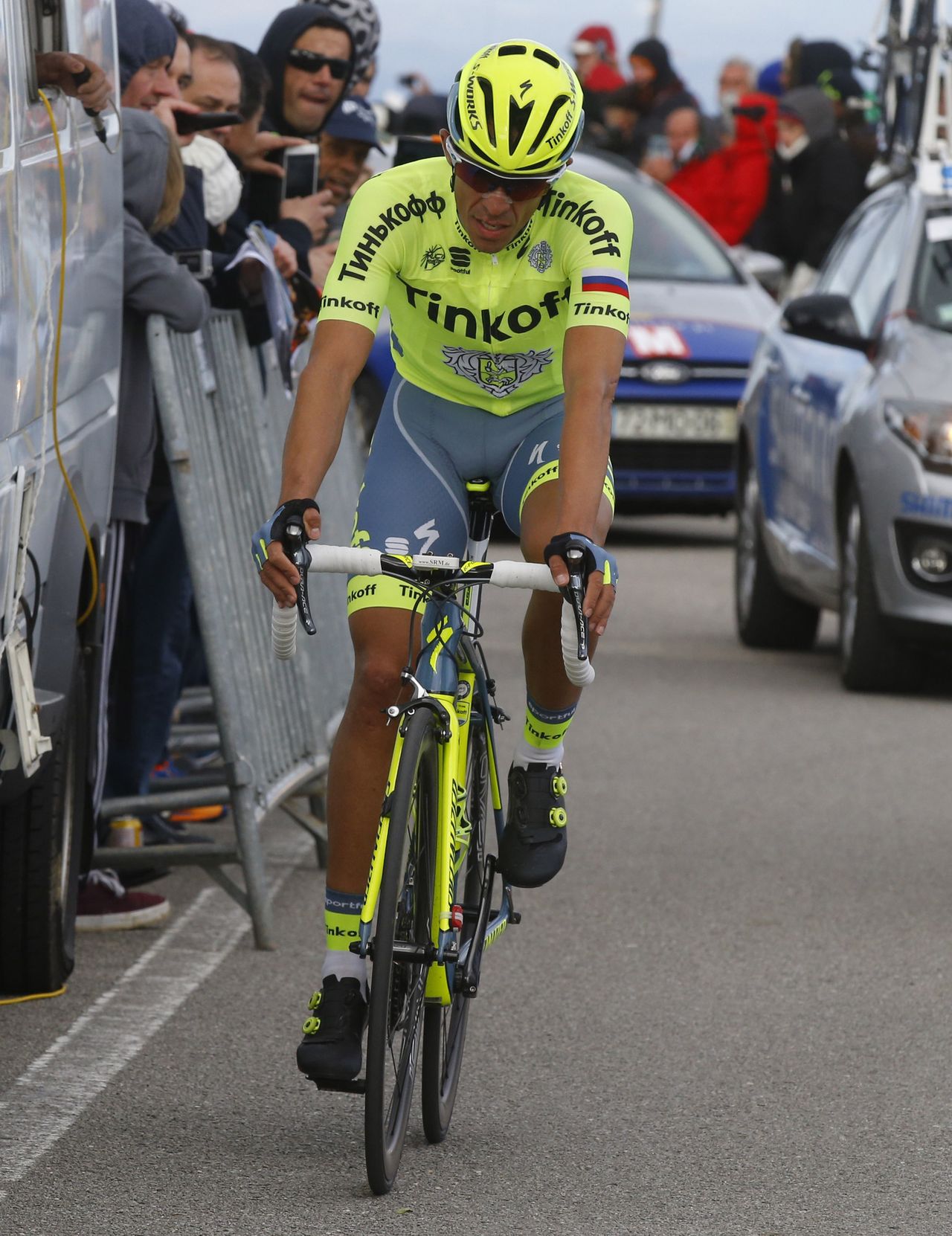 Alberto Contador (Tinkoff) came in 24 seconds down