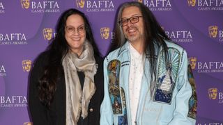 LONDON, ENGLAND - APRIL 10: Brenda Romero and John Romero attend the BAFTA Games Awards 2024 Nominees' Party at the Langham Hotel on April 10, 2024 in London, England. (Photo by Tristan Fewings/BAFTA/Getty Images for BAFTA)