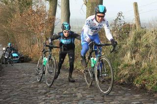 Gallery: Team Sky tackle Tour of Flanders course