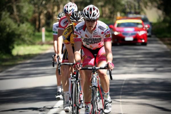 The day's break of four were only caught in the final 5 kilometres.