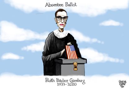 Editorial Cartoon U.S. Ruth Bader Ginsburg RIP