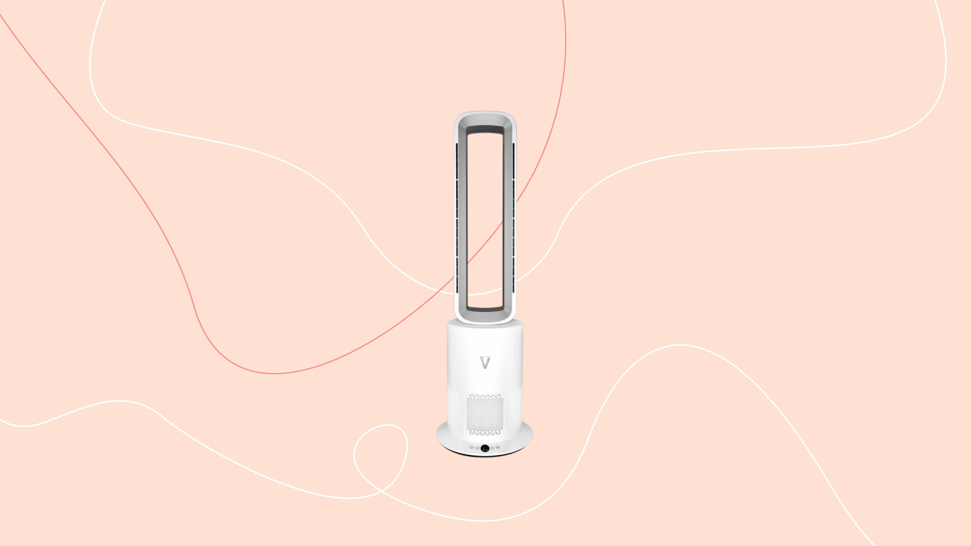 vortex air cleanse on a pink graphic background