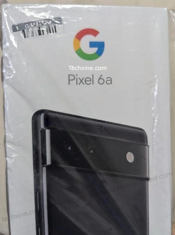 A photo of an alleged Google Pixel 6a box