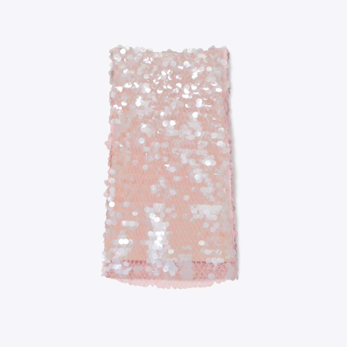Sequin Mesh Skirt in Pink, Size 00