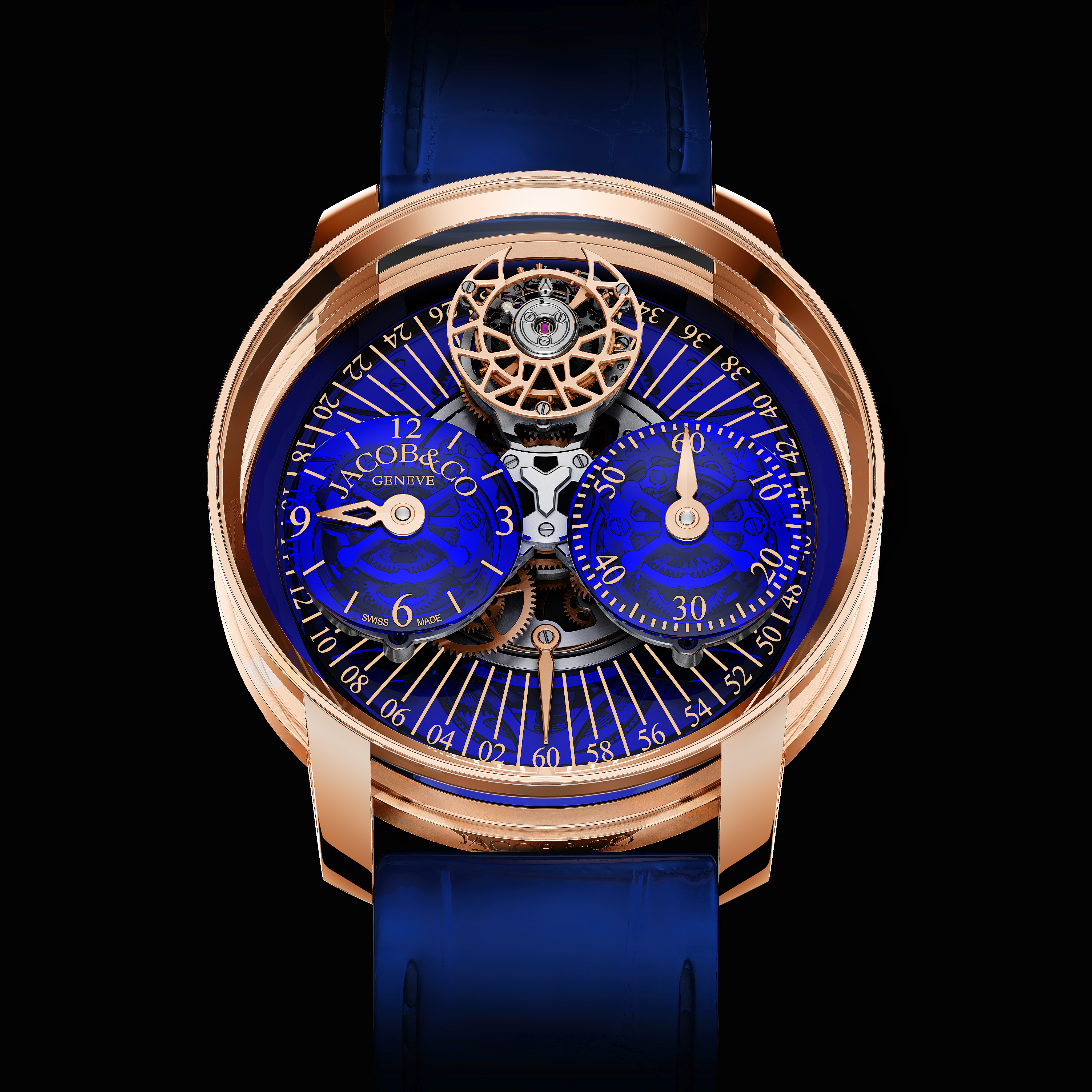 Jacob Regulateur blue watch