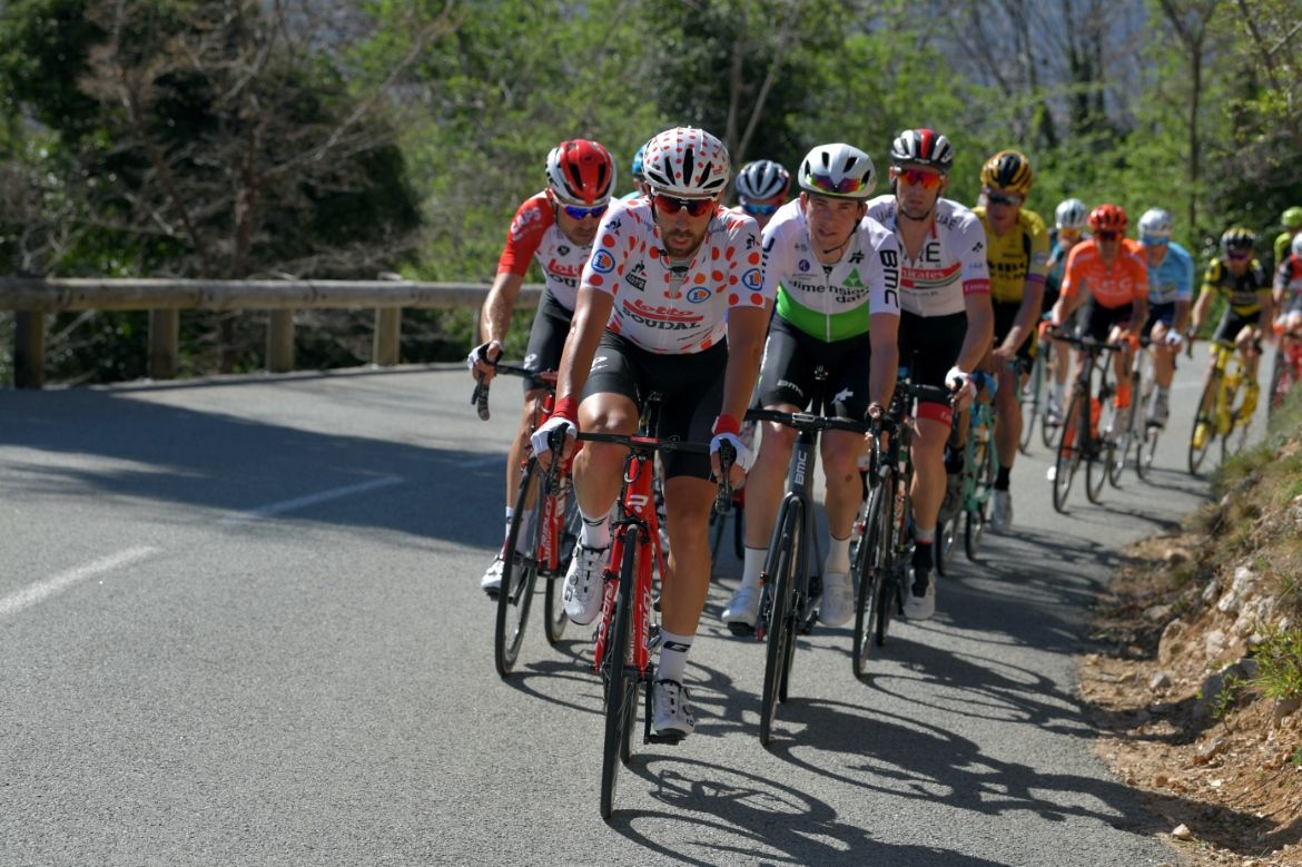 Thomas De Gendt added many points to his tally in the king of the mountains