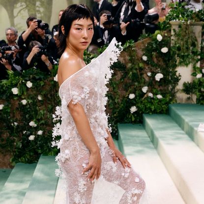 Greta Lee attends the Met Gala 2024