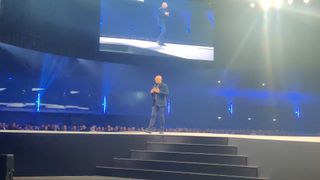 Jeetu Patel on stage at cisco live