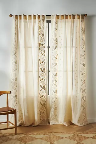 Embroidered Manette Curtain