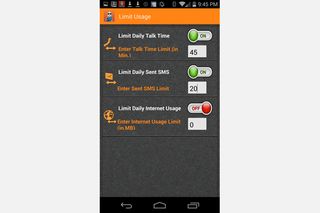 PhoneSheriff won't let you set time limits on a single app or website, but you can set limits by general activity.