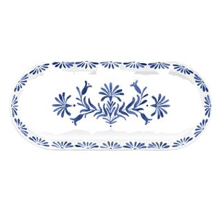 A platter with floral design