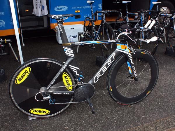 Garmin-Transitions bicycle sponsor Felt has provided David Millar with a new version of its DA time trial machine.