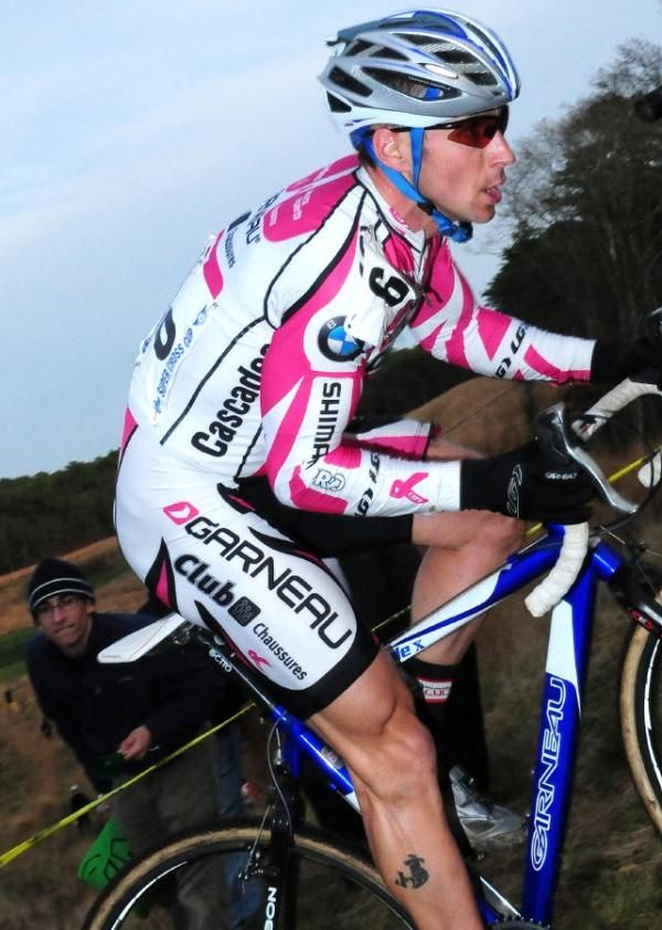 Derrick St. John (Garneau Club Chaussures Ogilvy) on the steepest climb