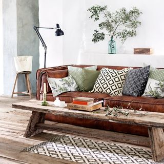rustic Ibiza style living room