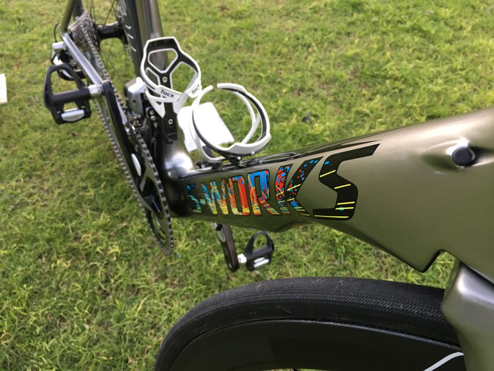 A look down the down tube
