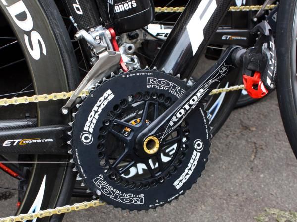 In addition to Cervelo TestTeam, Rotor is supplying cranks, chainrings and chain watchers to Footon-Servetto as well.