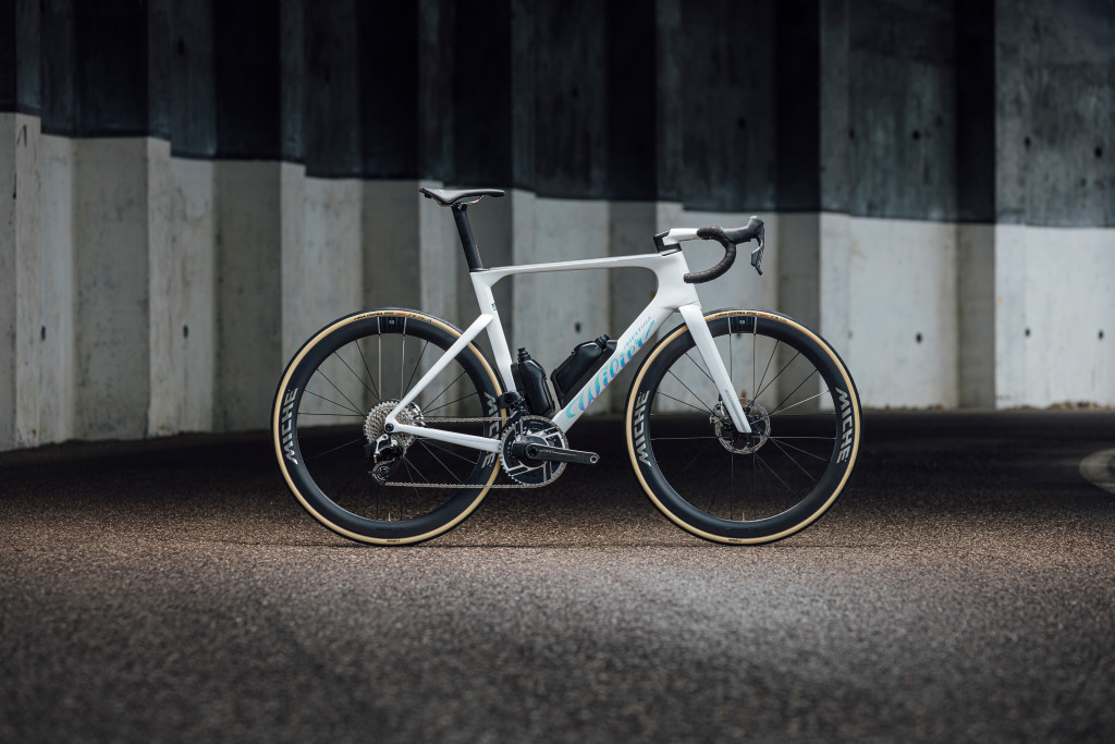 various shots of Willier road race bike outdoors
