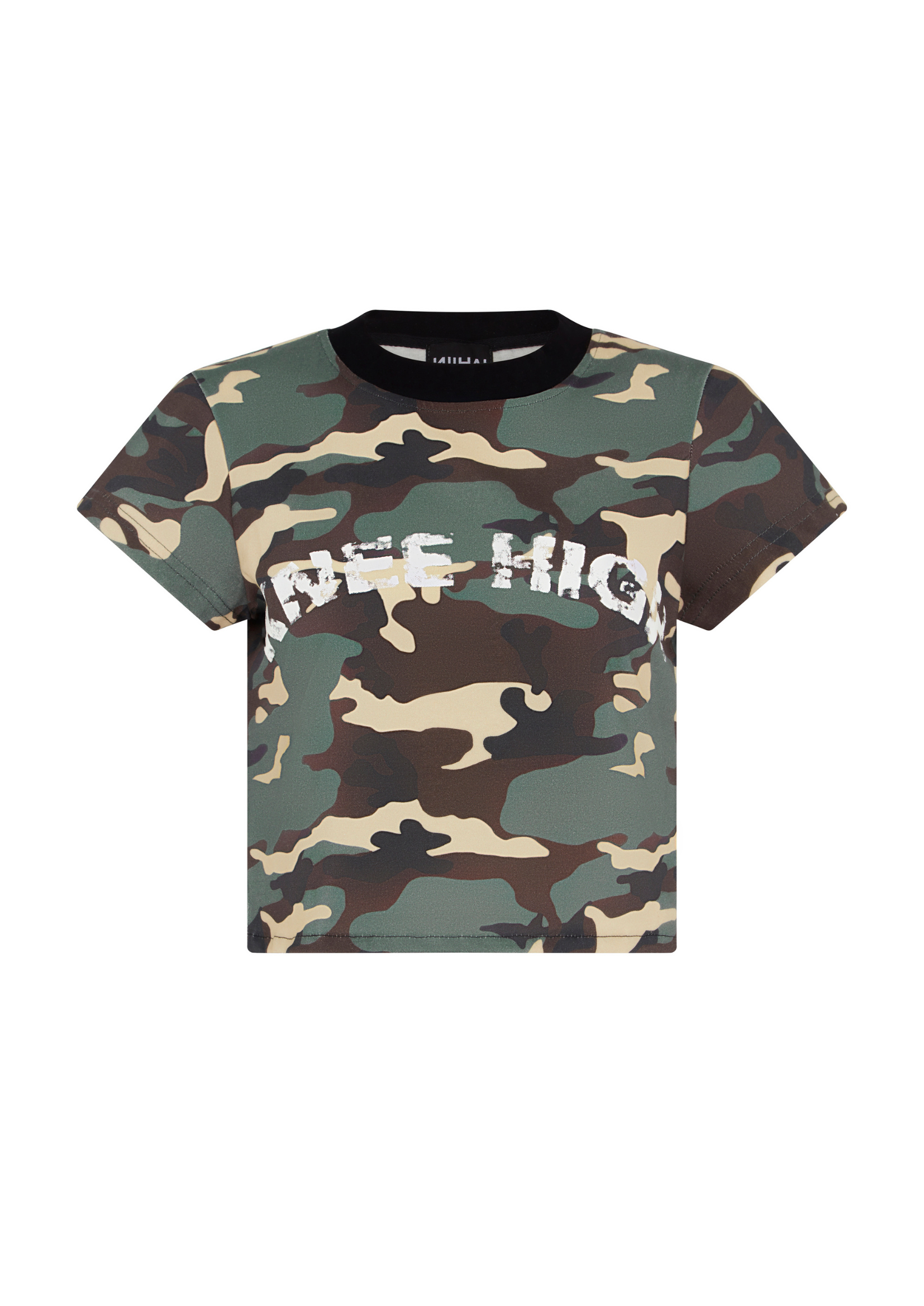 Camo Knee High Baby Tee - Camouflage / Xs