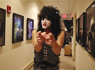 Paul Stanley backstage at Madison Square Garden