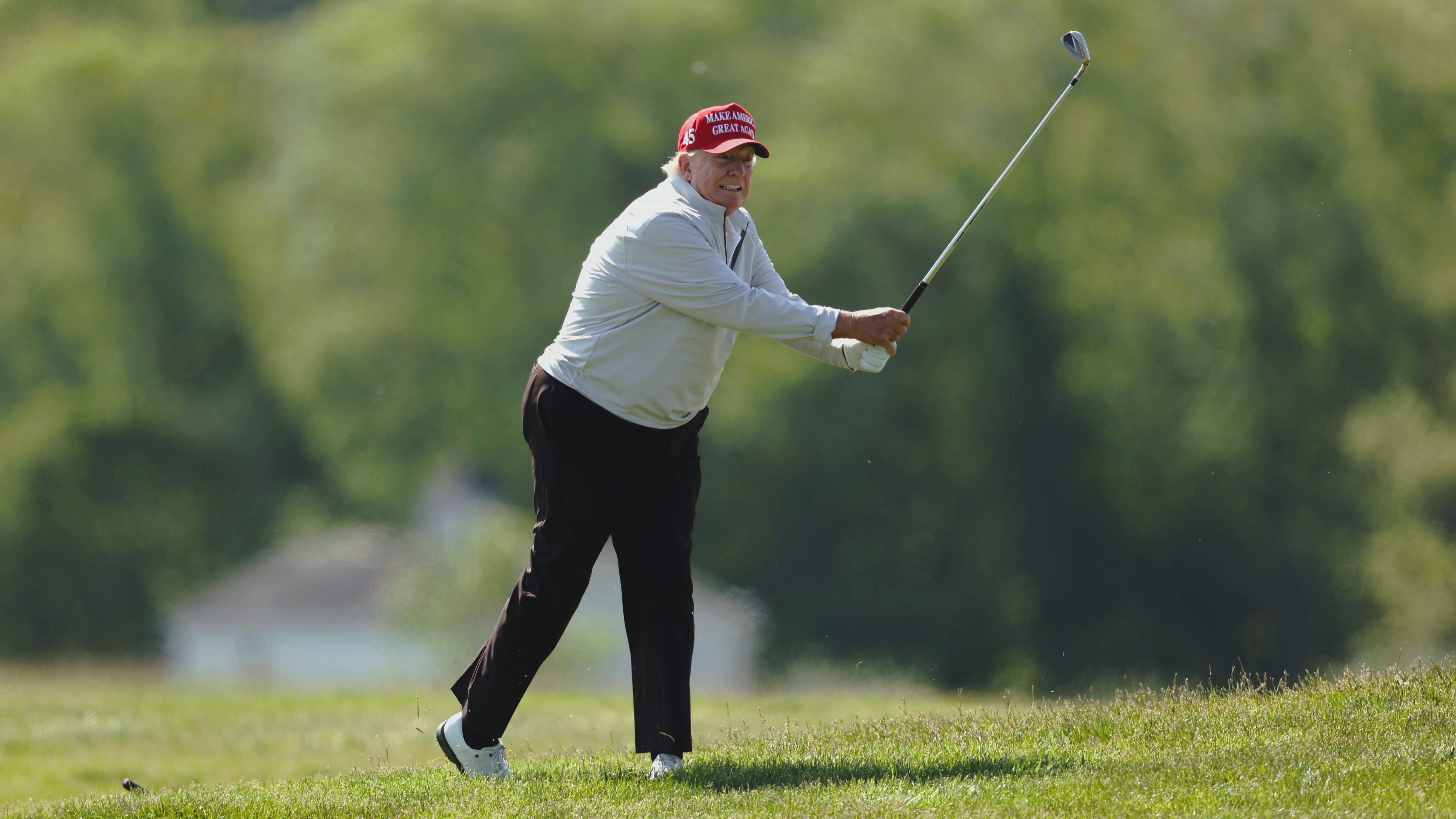 Donald Trump golfing