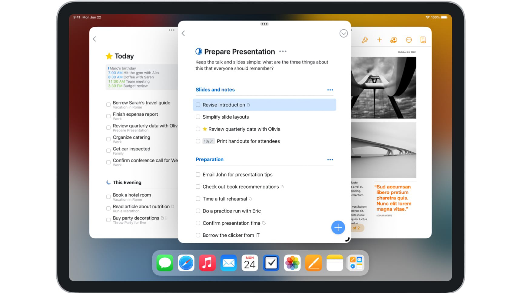 Things 3 on iPad