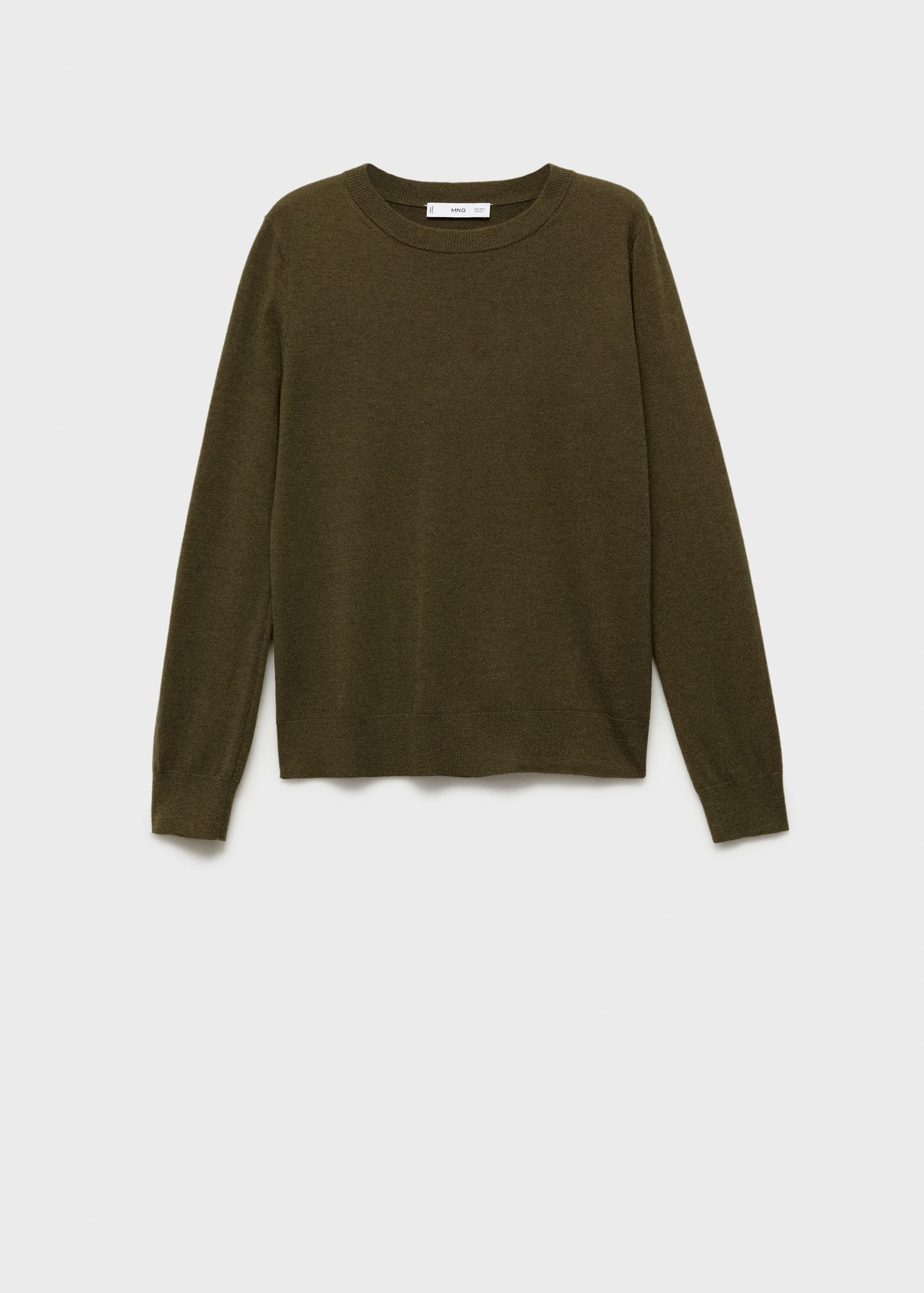 MANGO Wool-Blend Round-Neck Sweater