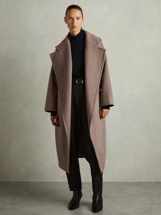 Bridget Wool-Blend Blindseam Coat