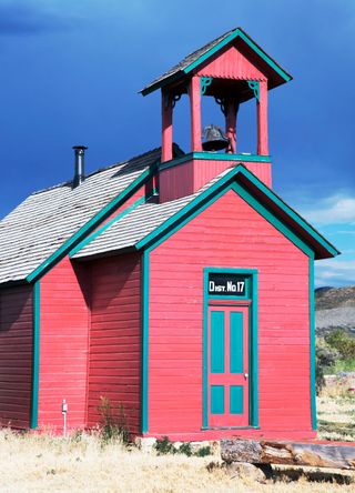 Historic prairie church, Montrose, Colorado