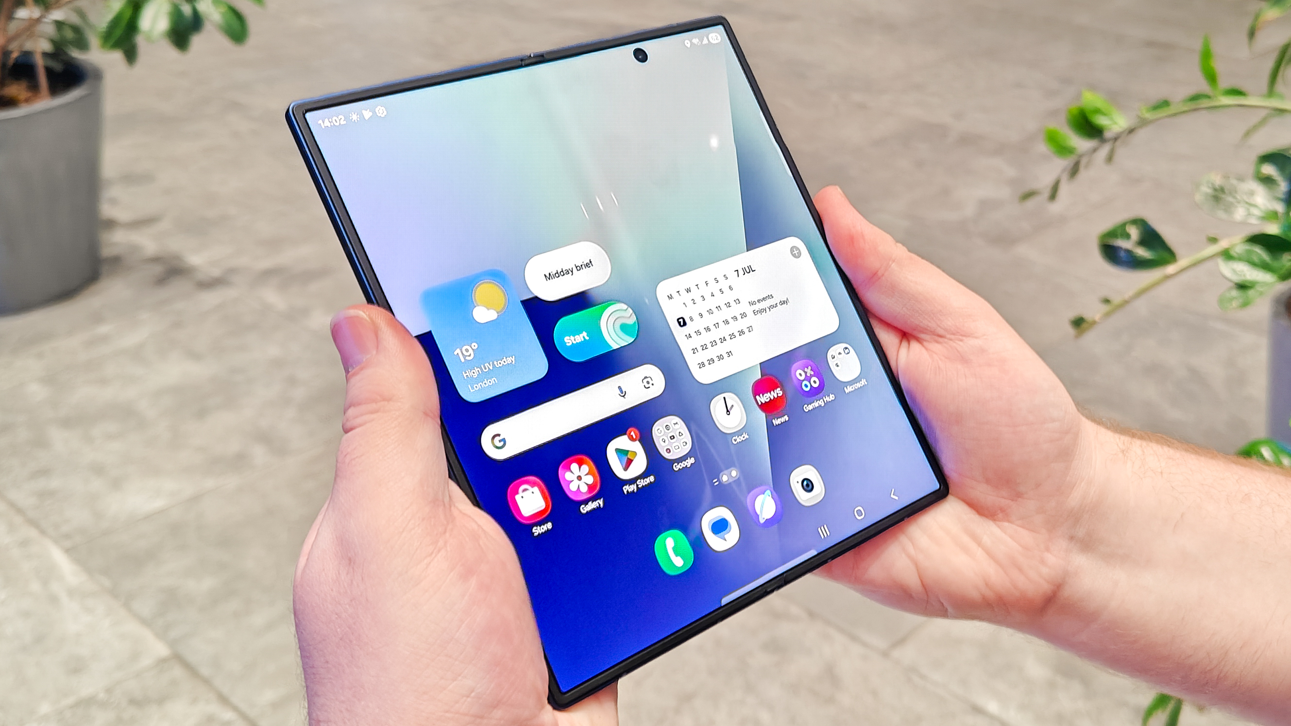Samsung Galaxy Z Fold 7 unfolded