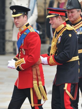 Prince Harry at Prince William and Kate Middleton's wedding in 2011