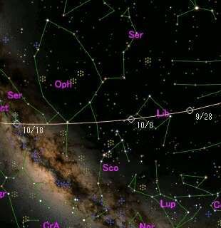 星星的地圖在右邊帶有發光的白大象。