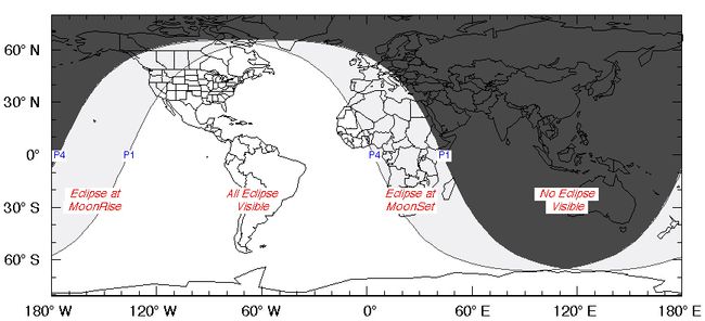 Image credit: Fred Espenak/NASA - July 4-5 2020 Eclipse Visability