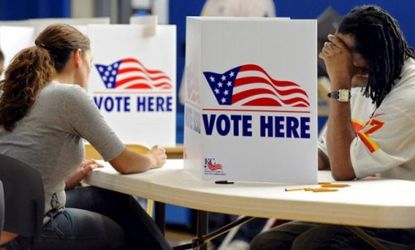 Seven states have passed laws this year requiring voters to show a photo ID at the polls, and Democrats allege that it's part of a campaign to suppress the votes of students and minorities.