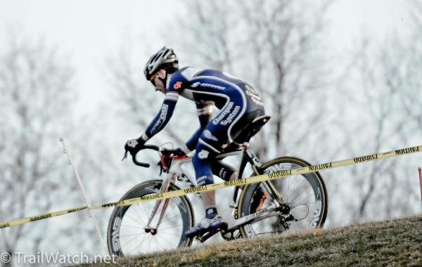 Nick Keough (Champion Systems) on top of the ridge