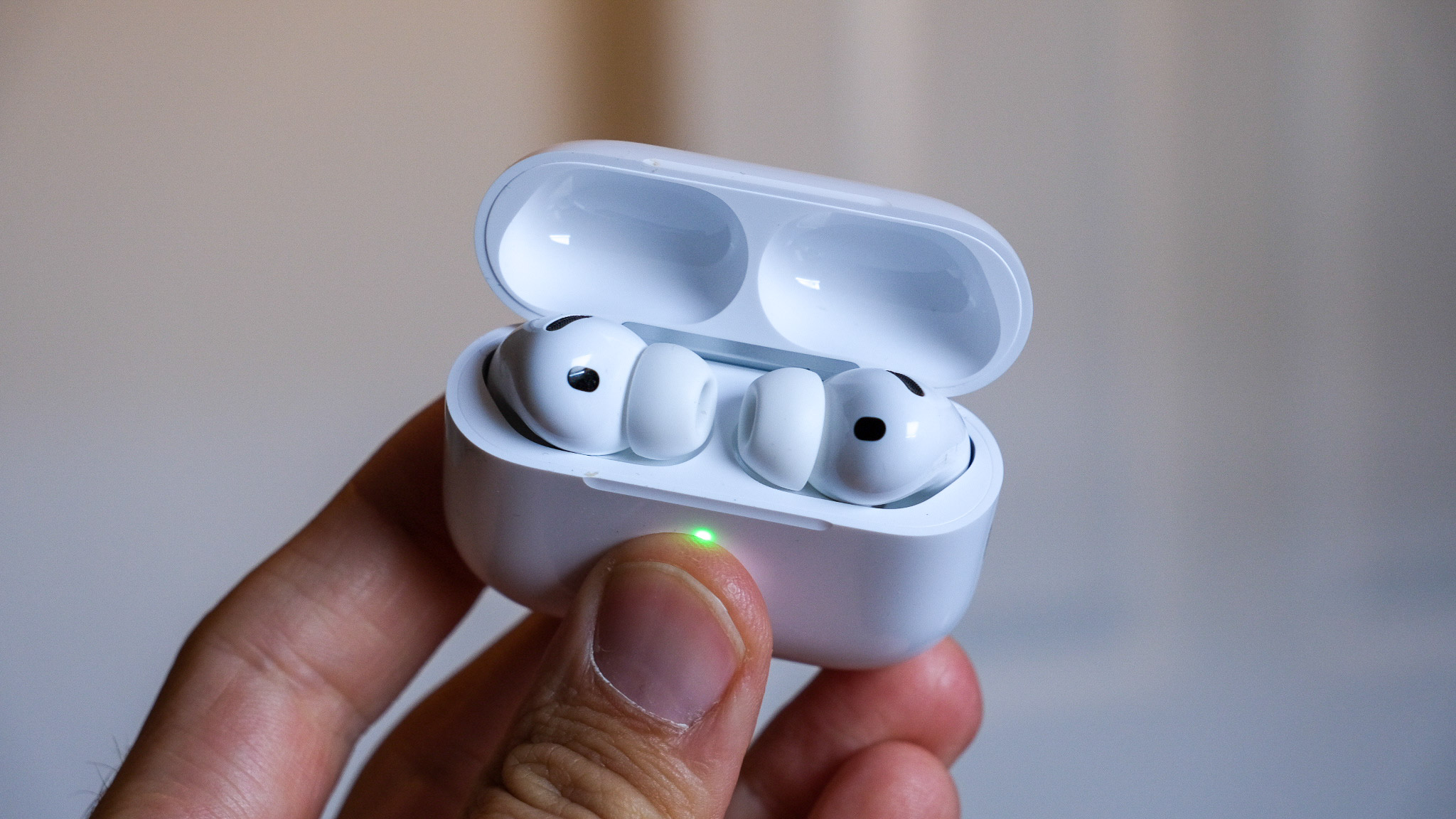 Apple AirPods Pro 3 in use