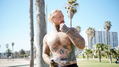 Kevin Creekman, a tattooed model after a dramatic weight loss
